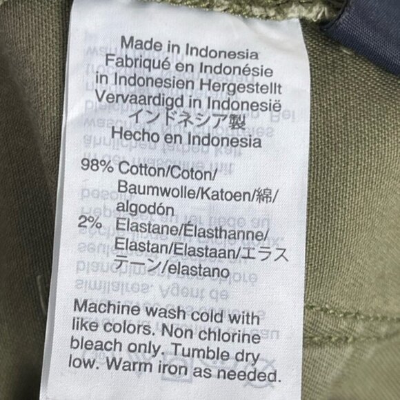 J Crew Mercantile army green slim fit utility cargo pants mid-rise size 6 - Picture 9 of 10